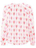 Zwillingsherz Bluse "Lobster" in Weiß/ Rosa/ Rot
