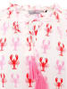 Zwillingsherz Blouse "Lobster" wit/lichtroze/rood