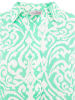 Zwillingsherz Blouse "Ornamente" turquoise/wit