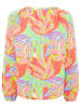 Zwillingsherz Blouse "Power Farben" oranje/groen/lichtblauw