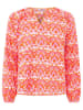 Zwillingsherz Bluse "Joyful" in Rot/ Rosa