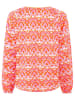 Zwillingsherz Bluse "Joyful" in Rot/ Rosa