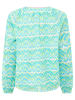 Zwillingsherz Blouse "Joyful" turquoise