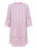 Zwillingsherz Jurk "Ovale Ranken" roze/turquoise