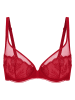 Simone Perele Biustonosz "Bloom" w kolorze czerwonym