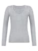 Simone Perele Longsleeve "Cocooning" in Hellgrau