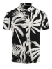 KEY LARGO Hemd "Palms" - Regular fit - in Creme/ Schwarz