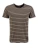 KEY LARGO Shirt "Inspire" in Braun/ Schwarz