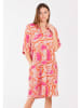KEY LARGO Kleid "Essence" in Creme/ Orange/ Pink