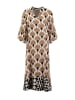 KEY LARGO Kleid "Leaf" in Beige/ Hellbraun/ Schwarz