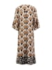 KEY LARGO Kleid "Leaf" in Beige/ Hellbraun/ Schwarz