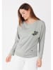 KEY LARGO Sweatshirt "Leopard" in Grau