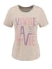 KEY LARGO Shirt "La Vie" in Beige