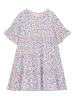 Danamade Kleid "Dyade" in Hellblau/ Weiß