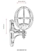 FLORIANE GARDEN Lampa zewnętrzna w kolorze czarnym - 40 x 62 x 30 cm