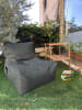 FLORIANE GARDEN Zitzak grijs - (B)75 x (H)70 x (D)95 cm