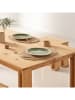 GAMUSI 2-delige set: placemats "Calira" lichtbruin
