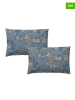 ethere 2-delige set: perkal kussenslopen "Goa" blauw