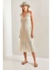 Bianco Lucci Gebreide jurk beige