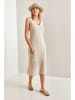 Bianco Lucci Gebreide jurk beige