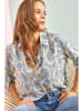 Bianco Lucci Bluse in Weiß/ Blau