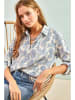 Bianco Lucci Blouse wit/blauw