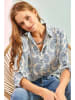 Bianco Lucci Blouse wit/blauw