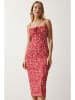Happiness Istanbul Jurk rood/wit