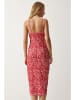 Happiness Istanbul Jurk rood/wit