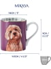 Mikasa 2-delige set: koppen "Cockapoo" paars/lichtbruin - 280 ml