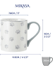 Mikasa 2-delige set: koppen "Paws" wit/grijs - 280 ml