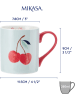 Mikasa 2er-Set: Tassen "Cherry" in Weiß/ Rot - 280 ml
