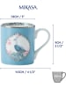 Mikasa 2er-Set: Tassen "Peacock" in Hellblau/ Rosa - 280 ml