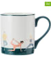 Mikasa 2-delige set: koppen "Yoga" wit/groen - 280 ml