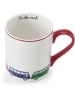 Mikasa 2-delige set: koppen "Van" wit/rood/meerkleurig - 280 ml
