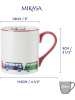 Mikasa 2-delige set: koppen "Van" wit/rood/meerkleurig - 280 ml