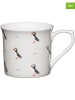 Mikasa 2-delige set: koffiekoppen "Puffin" wit/zwart - 300 ml