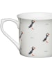 Mikasa 2-delige set: koffiekoppen "Puffin" wit/zwart - 300 ml
