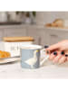 Mikasa 2-delige set: koffiekoppen "Blue Rose" blauw/wit - 300 ml