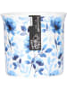 Mikasa 2er-Set: Kaffeetassen "Blue Rose" in Weiß/ Blau - 300 ml
