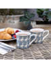 Mikasa 2-delige set: koffiekoppen "Geese" blauw/wit - 300 ml