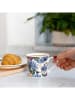 Mikasa 2er-Set: Kaffeetassen "Country Floral" in Blau/ Gelb - 300 ml