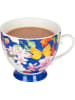 Mikasa 2er-Set: Kaffeetassen "Blue Butterfly" in Blau/ Rosa/ Gelb - 400 ml