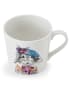 Mikasa Tasse "Rabbit" in Weiß/ Grau/ Blau - 380 ml