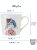 Mikasa Tasse "Rabbit" in Weiß/ Grau/ Blau - 380 ml