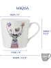 Mikasa Tasse "Stag" in Weiß/ Bunt - 380 ml