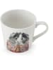 Mikasa Tasse "Guinea Pig" in Weiß/ Grau/ Bunt - 380 ml
