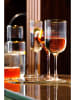 Mikasa 4er-Set: Rotweingläser in Transparent/ Gold - 450 ml