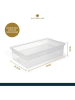 MasterClass Marinadenbox in Transparent - (B)37 x (H)10 cm