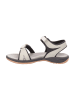 CMP Leder-Trekkingsandalen "Adib" in Weiß/ Grau